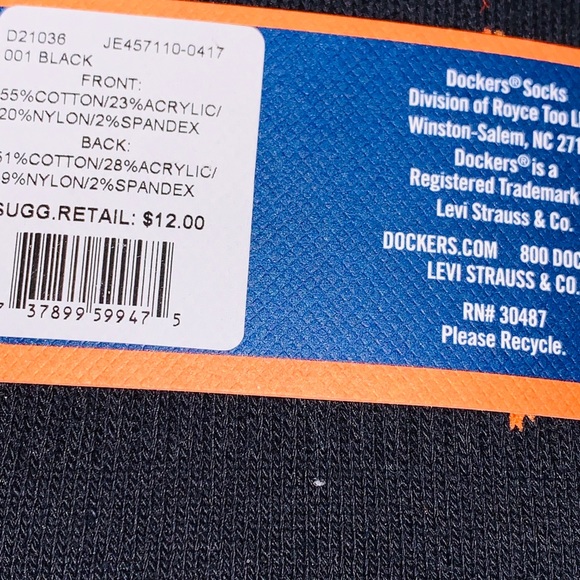 Mens NWT Dockers Brand sock bundle, 6 pairs total - Picture 6 of 10